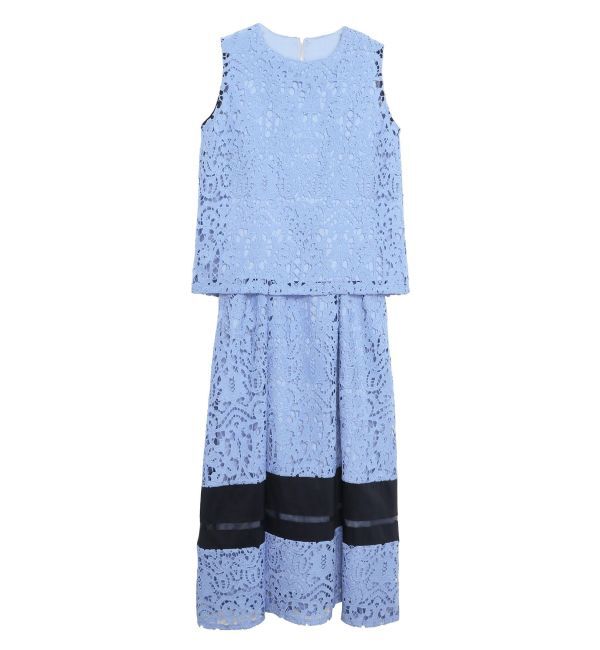 ELENDEEK「LACE LAYERED OP」|ワンピース|
