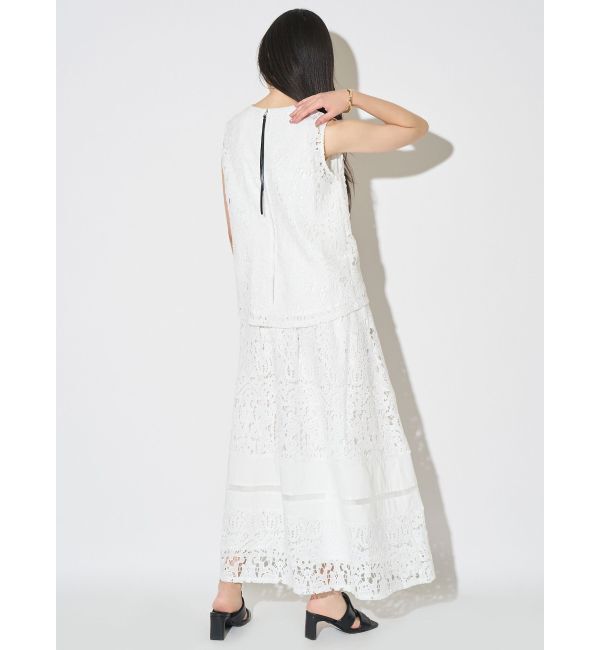 ELENDEEK「LACE LAYERED OP」|ワンピース|