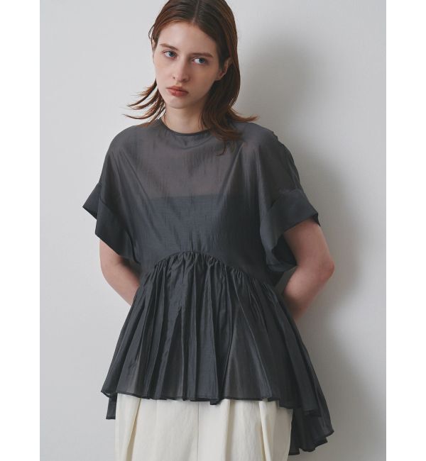 ELENDEEK「ROLL UP PEPLUM BL」|シャツ・ブラウス|