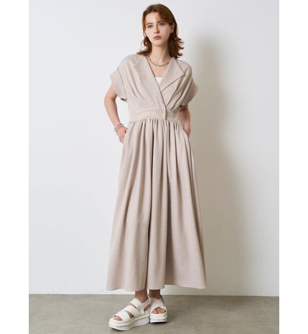 ELENDEEK「OPEN COLLAR SHIRT OP」|ワンピース|
