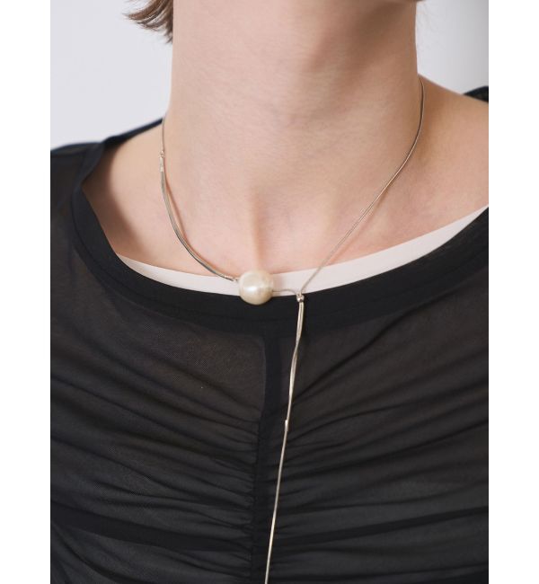 ELENDEEK「PEARL SLIDER NECKLACE」|ネックレス|