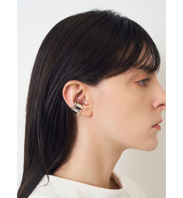 ELENDEEK「ASYMMETRY HOOP EAR CUFF」|イヤーカフ|