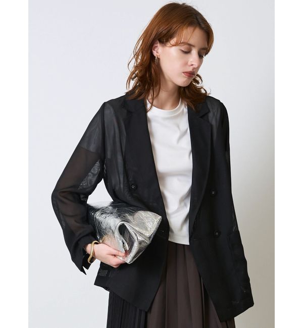 ELENDEEK「SHEER MESH JK」|テーラードジャケット|