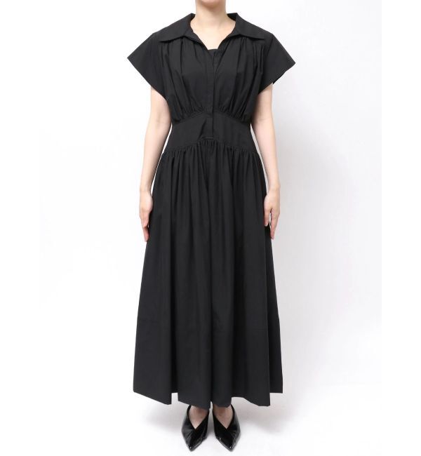 ELENDEEK「ROUND SLEEVE GATHER OP」|ワンピース|