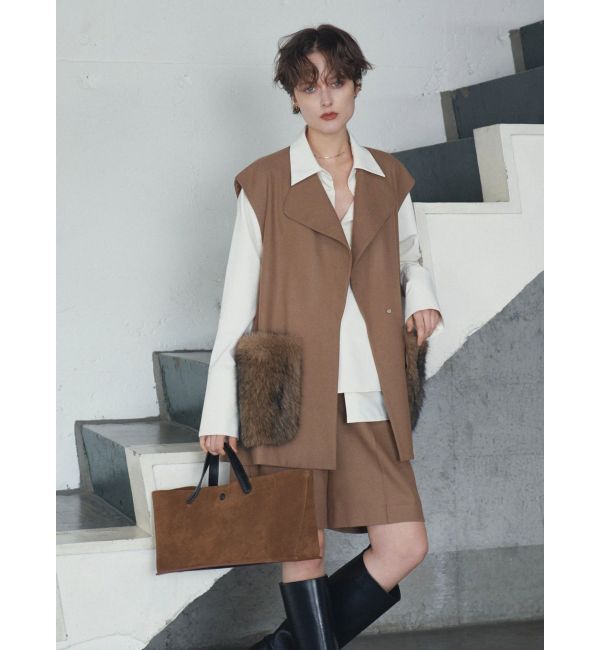 ELENDEEK「FUR POCKET SLEEVELESS CT」|その他|
