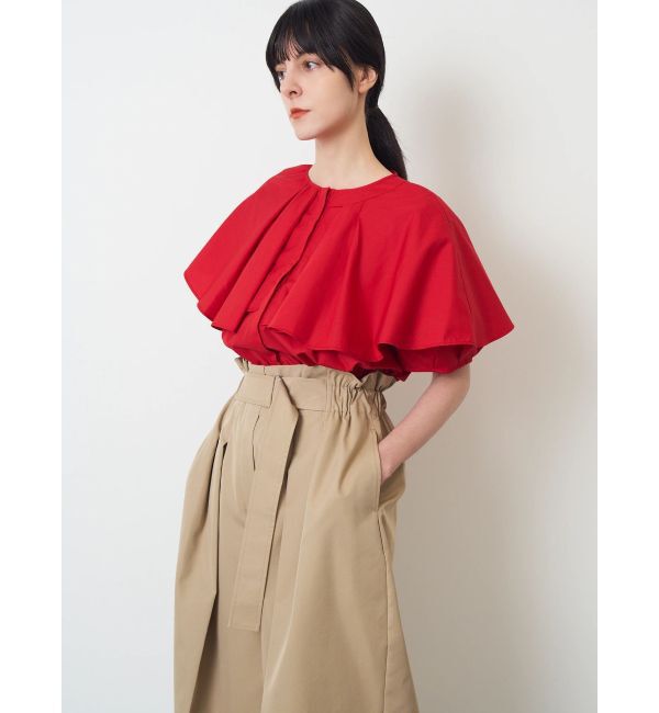 ELENDEEK「ASYME FRILL TUNIC BL」|シャツ・ブラウス|