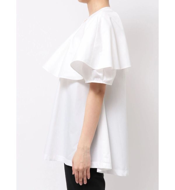 ELENDEEK「ASYME FRILL TUNIC BL」|シャツ・ブラウス|