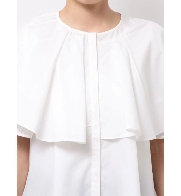 ELENDEEK「ASYME FRILL TUNIC BL」|シャツ・ブラウス|