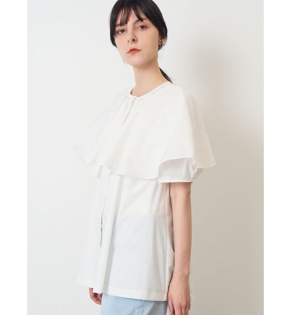 ELENDEEK「ASYME FRILL TUNIC BL」|シャツ・ブラウス|