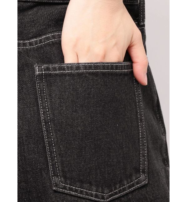 ELENDEEK「PANEL TUCK DENIM WIDE PT」|デニム|