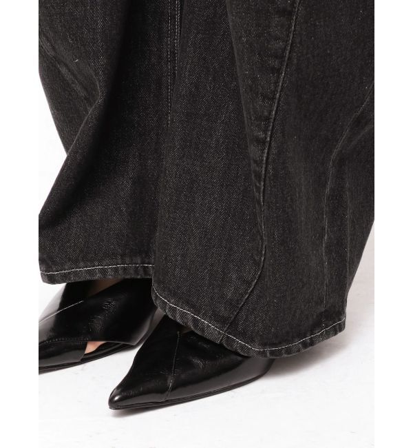 ELENDEEK「PANEL TUCK DENIM WIDE PT」|デニム|