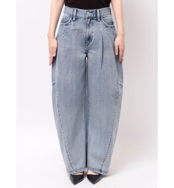 ELENDEEK「PANEL TUCK DENIM WIDE PT」|デニム|
