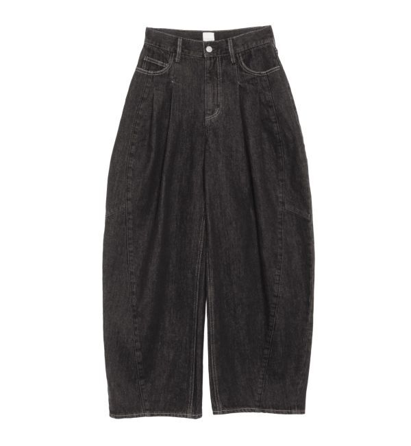 ELENDEEK「PANEL TUCK DENIM WIDE PT」|デニム|