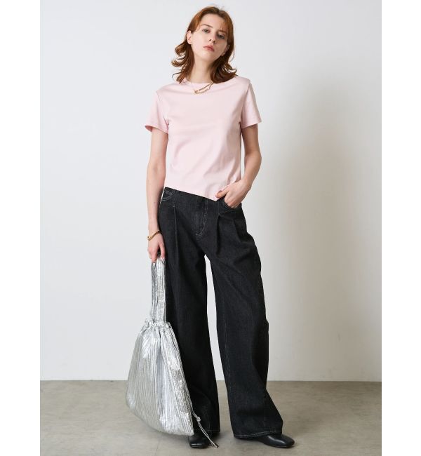 ELENDEEK「PANEL TUCK DENIM WIDE PT」|デニム|