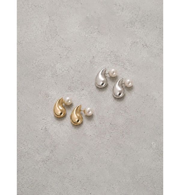 ELENDEEK「DROP PEARL PIERCE」|ピアス|ゴールド
