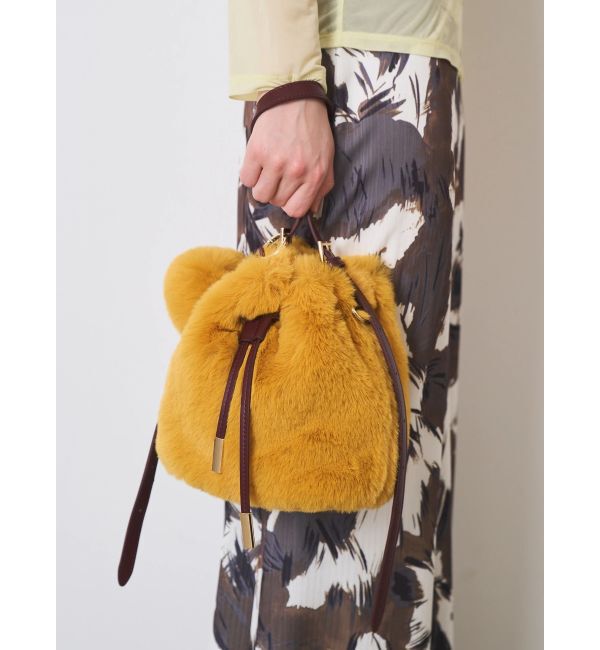 ELENDEEK「FUR BON BON CHARM BAG」|ショルダー・メッセンジャー|