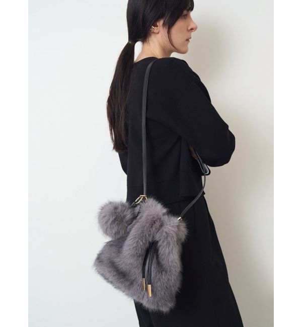 ELENDEEK「FUR BON BON CHARM BAG」|ショルダー・メッセンジャー|