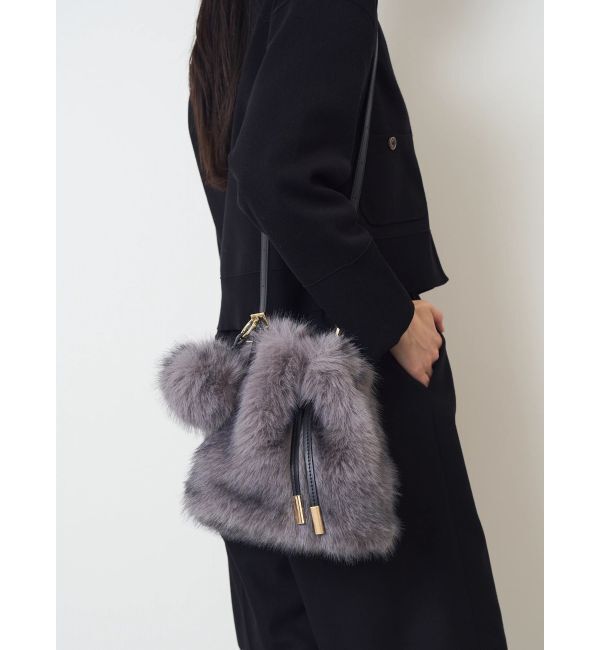 ELENDEEK「FUR BON BON CHARM BAG」|ショルダー・メッセンジャー|