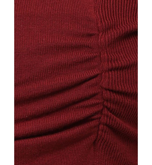 EMODA「CHOKER GATHER LONG SLEEVE KNIT」|ニット・セーター|