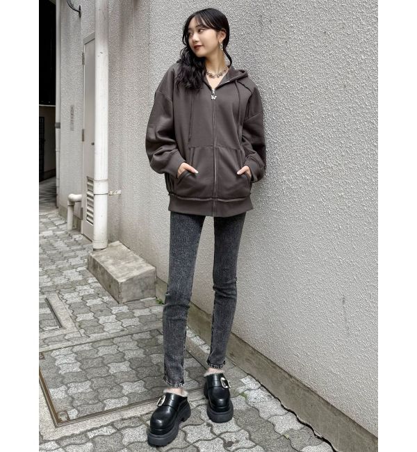 MURUA「ジップヘムスキニーデニム【セットアップ着用可】」|デニム|
