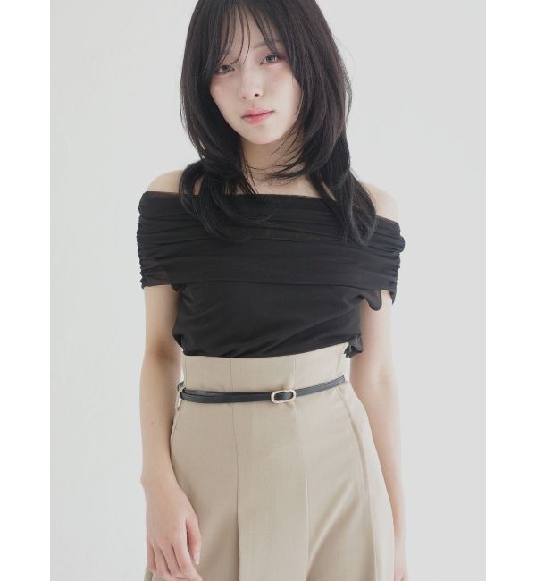 LAGUNAMOON「オフショルチュールトップス」|Tシャツ・カットソー|