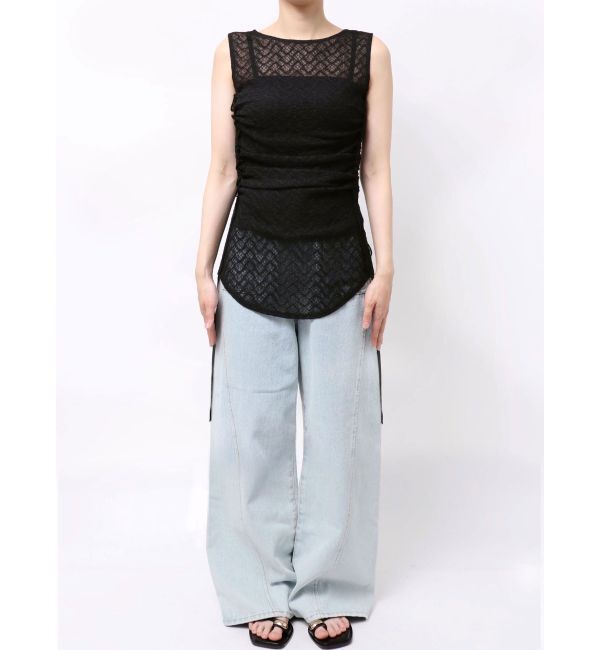 LAGUNAMOON「ドロストレースカットトップス」|Tシャツ・カットソー|