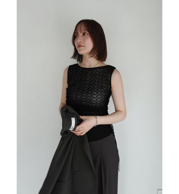 LAGUNAMOON「ドロストレースカットトップス」|Tシャツ・カットソー|