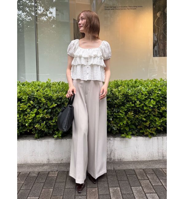 LAGUNAMOON「ベルト付きセミワイドパンツ」|その他|