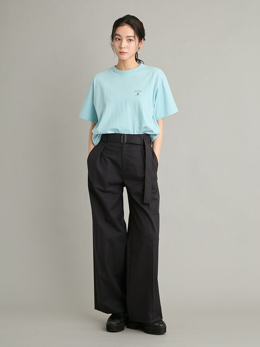 Mila Owen「【MILA PANTS】【UVカット】マルチファンクションセミワイドタックパンツ」|チノ|