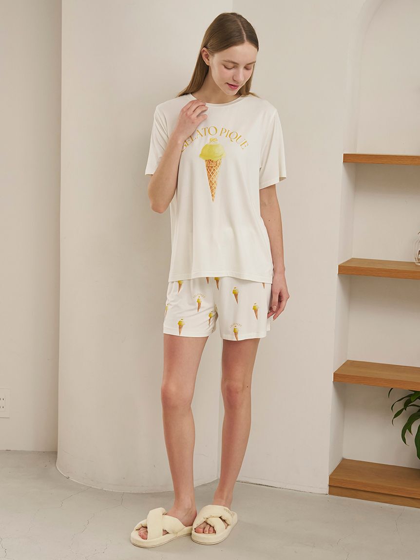 gelato pique「【接触冷感】ソルベ柄ショートパンツ」|ルームウェア|