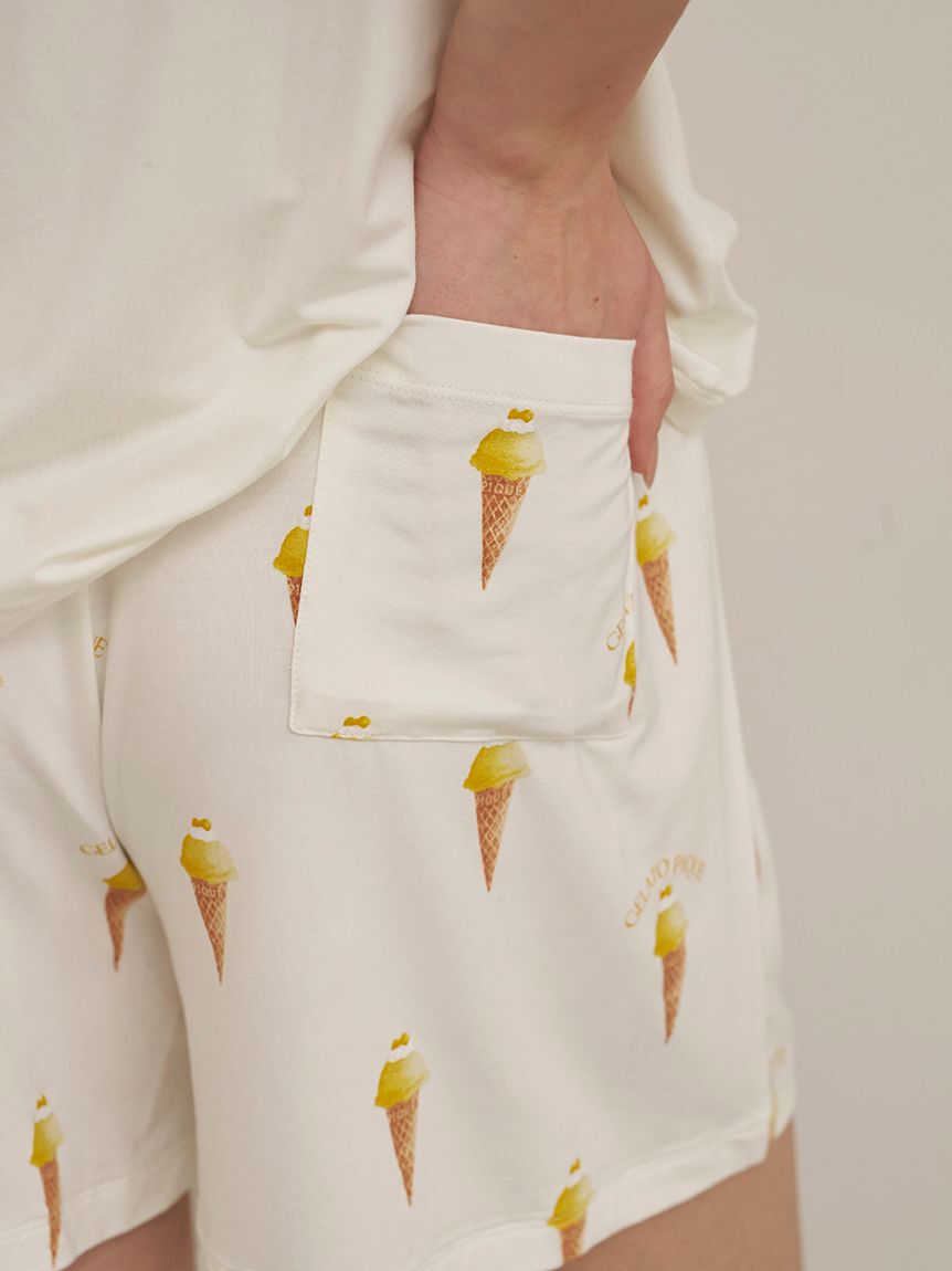 gelato pique「【接触冷感】ソルベ柄ショートパンツ」|ルームウェア|