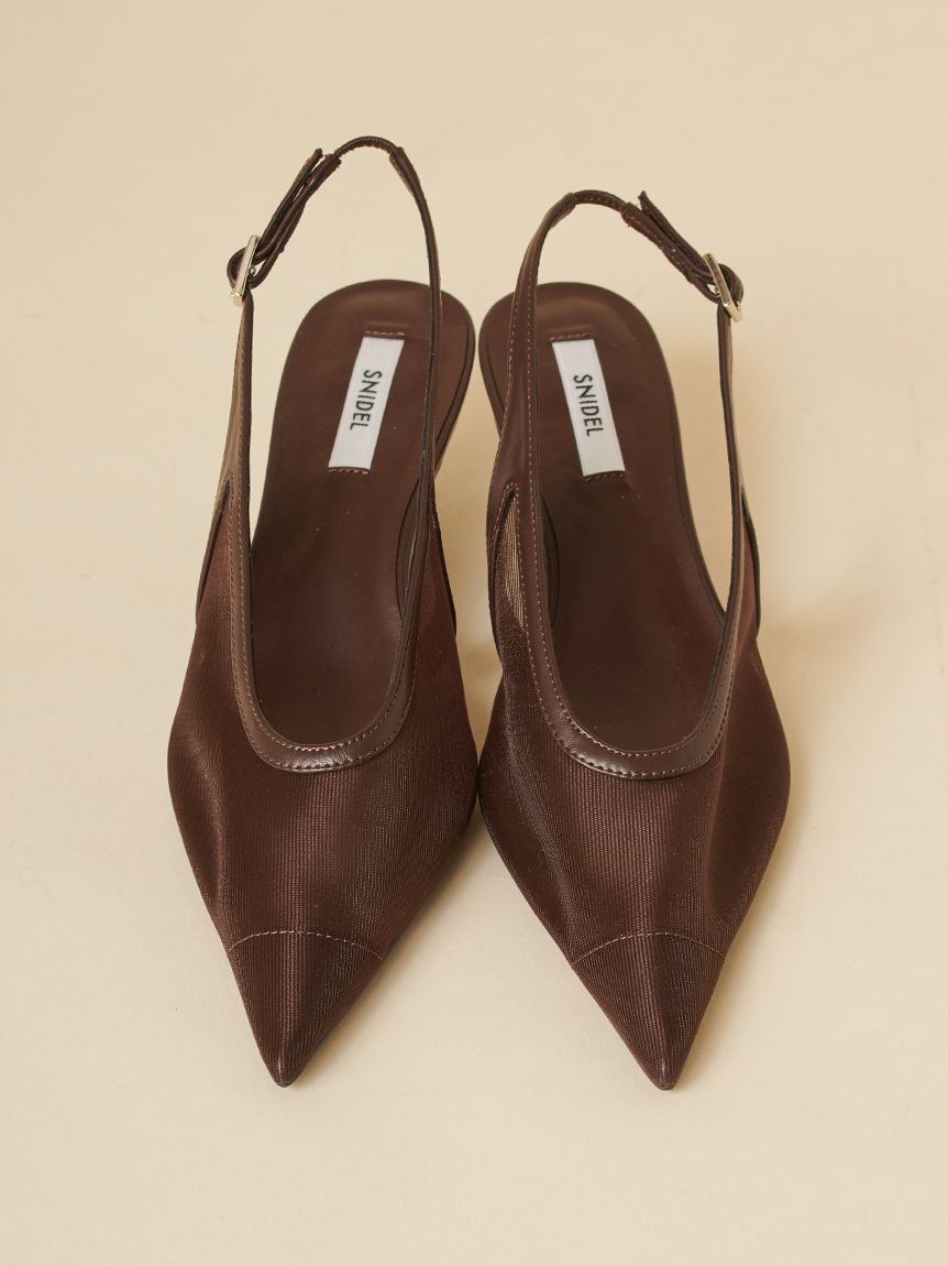 SNIDEL「ポインテッドメッシュストラップサンダル」|サンダル|BRW