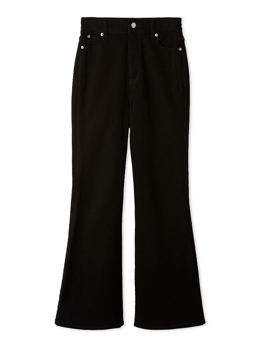 SNIDEL「【STYLE UP PANTS】フレアパンツ」|デニム|BLK