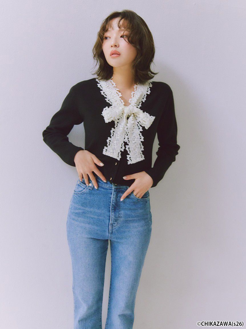 SNIDEL「【STYLE UP PANTS】フレアパンツ」|デニム|