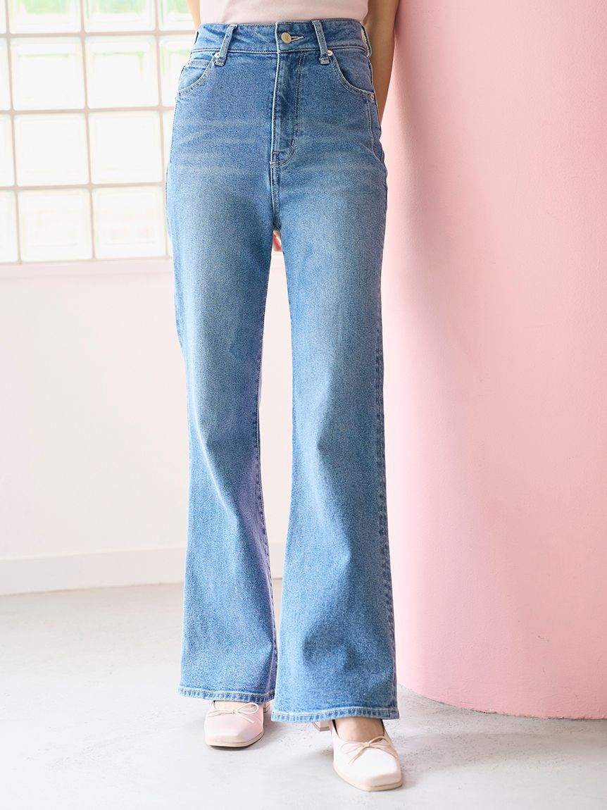 SNIDEL「【STYLE UP PANTS】フレアパンツ」|デニム|
