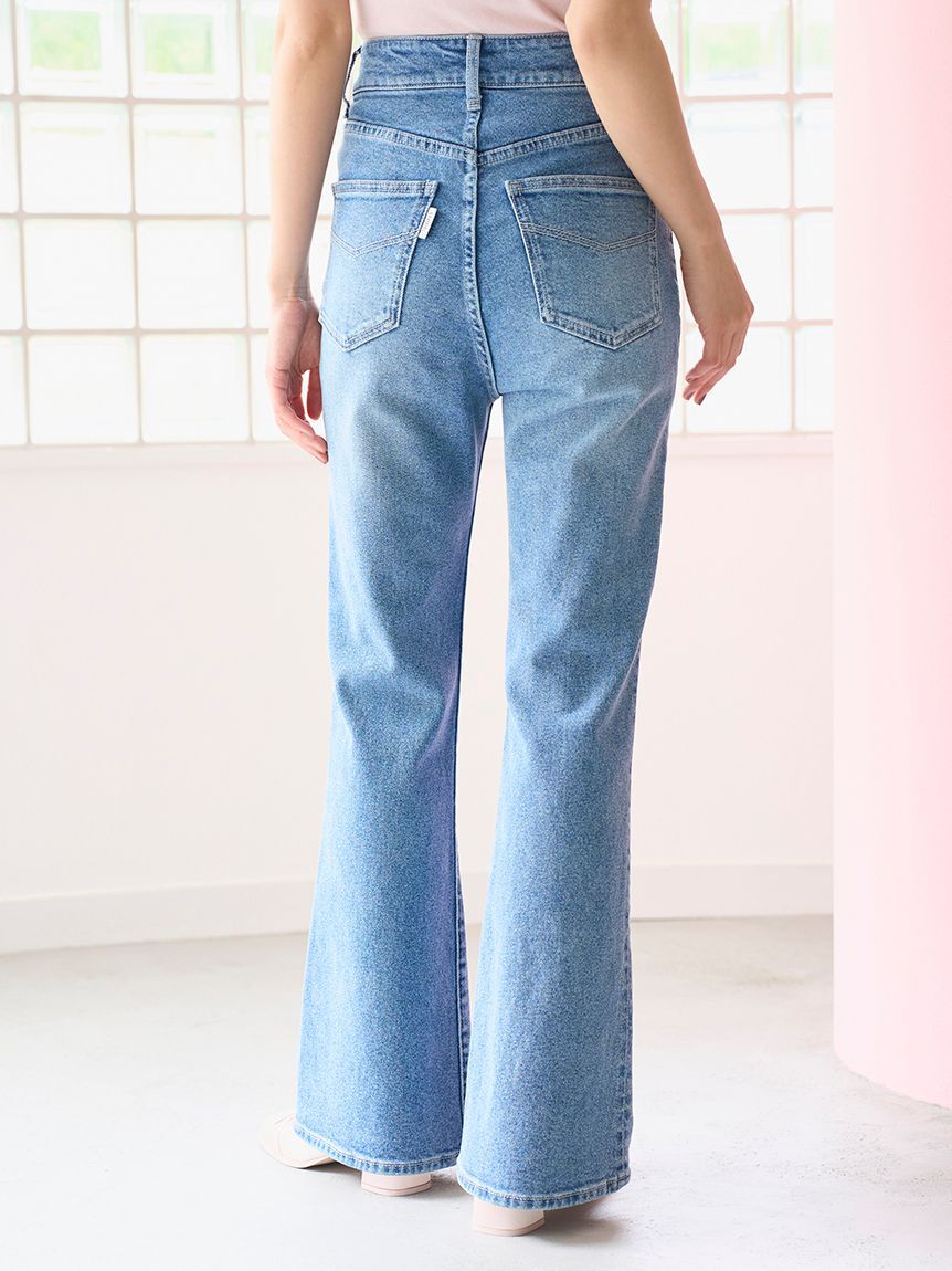 SNIDEL「【STYLE UP PANTS】フレアパンツ」|デニム|