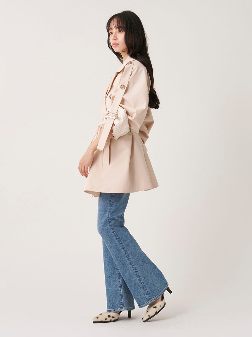 SNIDEL「【STYLE UP PANTS】フレアパンツ」|デニム|