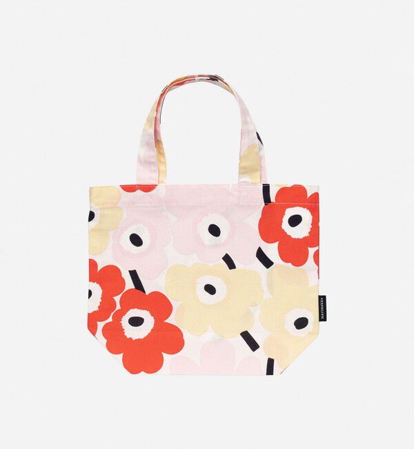 Marimekko「【日本限定】Mini Unikko トートバッグ」|トートバッグ|ﾗｲﾄﾋﾟﾝｸ&times;ﾗｲﾄｲｴﾛｰ