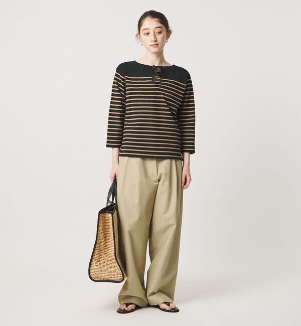 UNITED ARROWS「【別注】＜TICCA＞ボーダー バック レースアップ カットソー ‐united LOVE project 2026」|Tシャツ・カットソー|