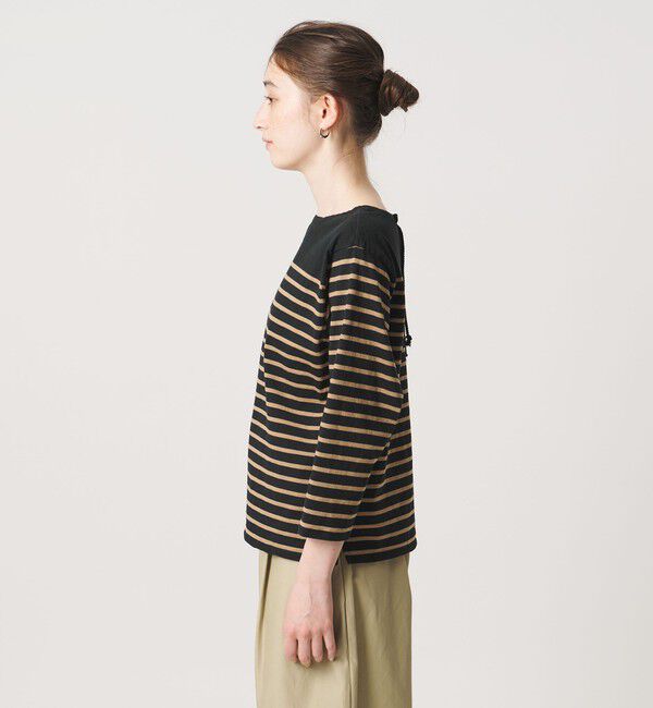 UNITED ARROWS「【別注】＜TICCA＞ボーダー バック レースアップ カットソー ‐united LOVE project 2026」|Tシャツ・カットソー|