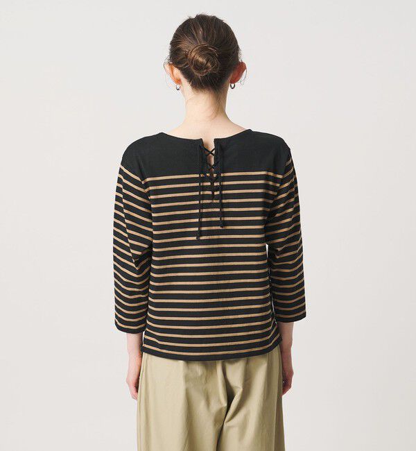 UNITED ARROWS「【別注】＜TICCA＞ボーダー バック レースアップ カットソー ‐united LOVE project 2026」|Tシャツ・カットソー|
