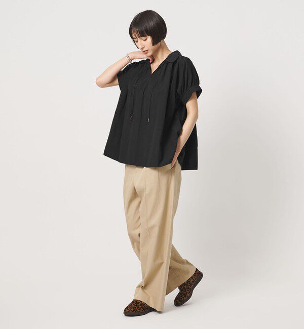 UNITED ARROWS「テントライン スキッパー ブラウス ‐ウォッシャブル‐」|シャツ・ブラウス|
