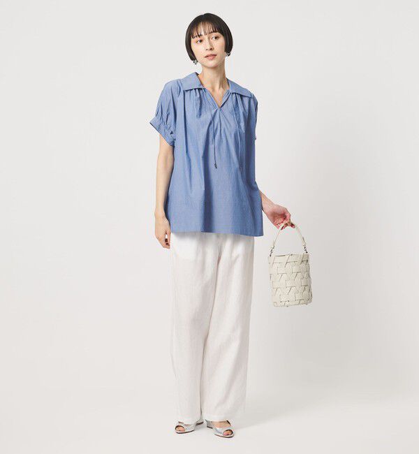 UNITED ARROWS「テントライン スキッパー ブラウス ‐ウォッシャブル‐」|シャツ・ブラウス|