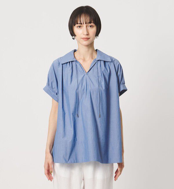 UNITED ARROWS「テントライン スキッパー ブラウス ‐ウォッシャブル‐」|シャツ・ブラウス|