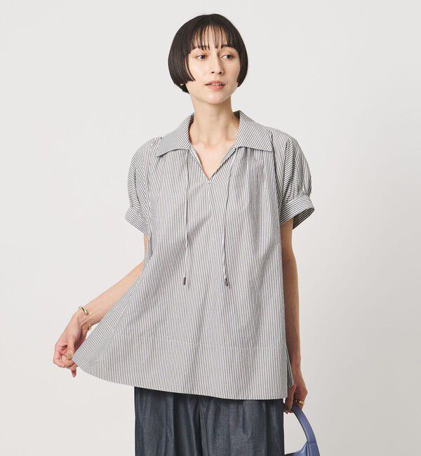 UNITED ARROWS「テントライン スキッパー ブラウス ‐ウォッシャブル‐」|シャツ・ブラウス|