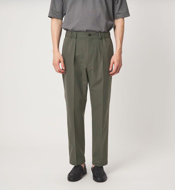 UNITED ARROWS green label relaxing「A+ PERTEX UNLIMITED コットンライク リラックス 1プリーツ スラックス セットアップパンツ -ウォッシャブ」|スラックス|