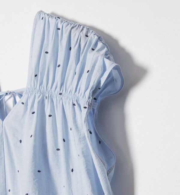 EMMEL REFINES「＜EMMEL REFINES＞EM オーバルシシュウ ティアード ワンピース」|ワンピース|