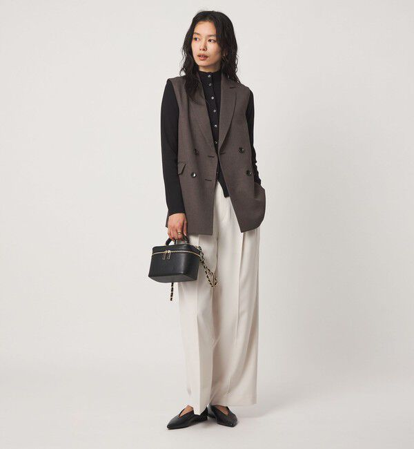 UNITED ARROWS green label relaxing「ネップツイル ベルト ジレ マシンウォッシャブル」|ベスト・ジレ|