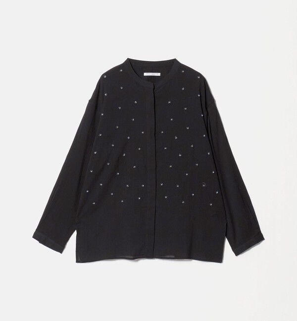 BEAUTY&YOUTH UNITED ARROWS「コットンクレープ ビーズ エンブロイダリー シャツ」|シャツ・ブラウス|
