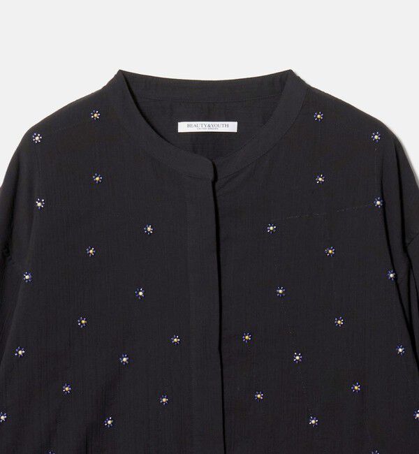 BEAUTY&YOUTH UNITED ARROWS「コットンクレープ ビーズ エンブロイダリー シャツ」|シャツ・ブラウス|